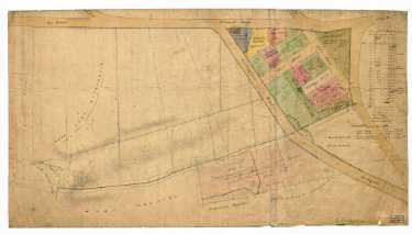 Robert Brightmore’s land laid out for building: Nile Street, Peel Street, Chandos Street, [1827]