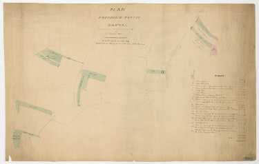 Plan of a freehold estate at or near Darnal [Darnall] purchased by Samuel Staniforth of Ibbotson Walker