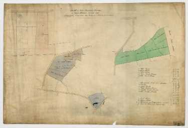Plan of John Sheldon's estates in Upper Hallam in Crimicar Lane and Intake Lane
