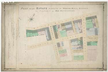 Plan of an estate situate in Broom Hall Street the property of Mrs Rutherford, [1832]