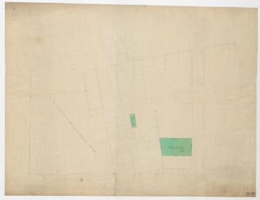 Unfinished outline of [plan of an estate situate in Broom Hall Street the property of Mrs Rutherford, 1832]