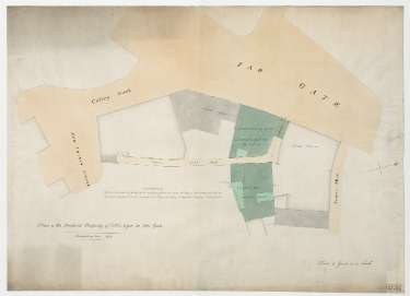 Plan of the freehold property of Ellis Eyre in Far Gate [Fargate]