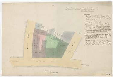 Plan of premises adjoining Trinity Street, Furnace Hill and Copper Street belonging to Thomas Dewsnap