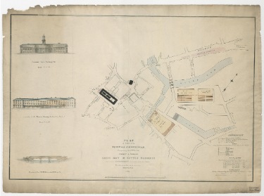Plan of part of the town of Sheffield, comprising the site of the present and proposed corn, hay and cattle markets, also various improvements connected with the latter
