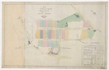 Plan of several estates the property of [William - changed to James] Boothby situate at West Grove near Sheffield, [1828]