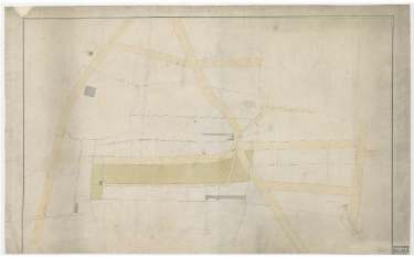 St Philip's Road. The road through Francis Greaves's land outline sketch