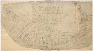 A plan of the tenements belonging to the Earl of Surrey in the West Bar, West Bar Green, and Newhall Street, and between those streets and Spring Croft, [1781]