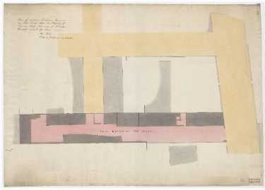 Plan of certain freehold premises in West Street late the property of Thomas Cliff but now of Ebenezer Hancock measured for sale