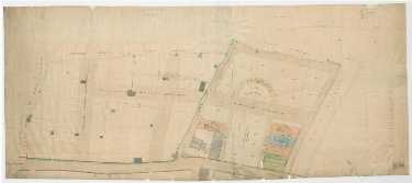 Proposed streets and building lots in the lands of J Hounsfield and Rowland Hodgson, [1816]