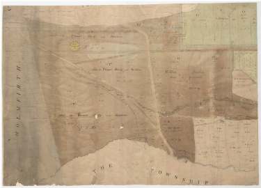 Map of Cumberworth with Cumberworth Half in the parishes of Silkstone and Kirkburton. Draft award map, [1801]