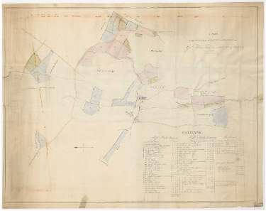 A plan of an estate at Stainton, the property of Gamaliel Milner junior and Benjamin Burbeary