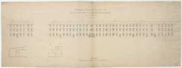 Elevations and plans of the houses intended to be built in the New street [Norfolk Row] betwixt Norfolk Street and the Far Gate [Fargate]