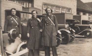 Sheffield ARP Ambulance Service female officers at Hartley Brook School Depot, Sheffield