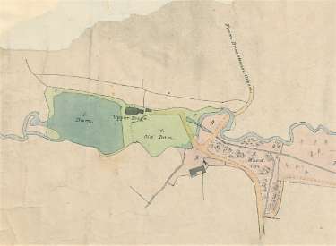 Upper Forge (Forge Dam), Porter Brook at Ivy Cottage Lane, c. 1826