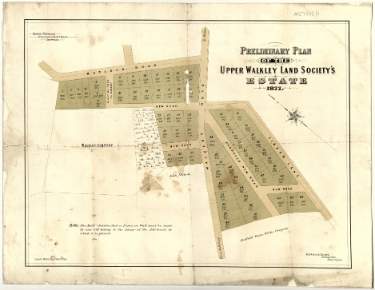 Preliminary plan of the Walkley Land Society's Estate