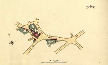 Plan of proposed street widening at Bridge Street, Coulson Street and Snig Hill