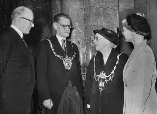 John Henry Bingham, Lord Mayor of Sheffield, 1954-1955: installation day