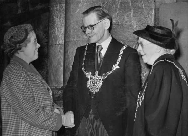 John Henry Bingham, Lord Mayor of Sheffield, 1954-1955: installation day