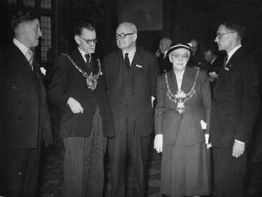 John Henry Bingham, Lord Mayor of Sheffield, 1954-1955: National Sunday School Union, reception at Town Hall