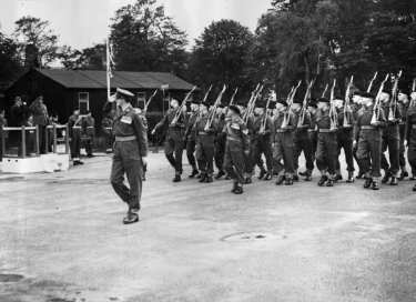 John Henry Bingham, Lord Mayor of Sheffield, 1954-1955: Pass[ing] Out Parade, York and Lancaster Regiment, Pontefract Barracks