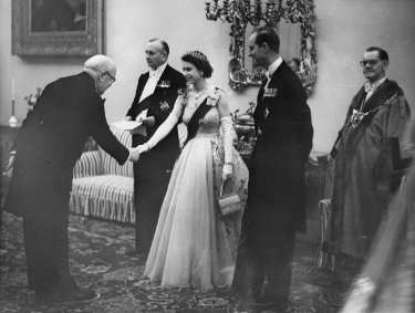 Visit of Her Majesty the Queen [Elizabeth II] and HRH Duke of Edinburgh, [Cutlers Hall]