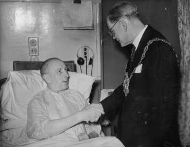 John Henry Bingham, Lord Mayor of Sheffield, 1954-1955: Visit to the Royal Infirmary, Infirmary Road