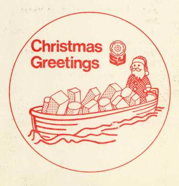 South Yorkshire County Council Christmas card - South Yorkshire Waterways (1 of 3)