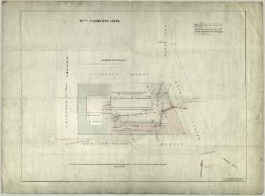 P. Ashberry and Sons Ltd., manufacturer of spoons and Britannia metal goods, etc, Bowling Green Street - site plan, 1870s