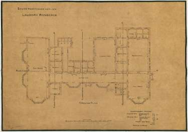 Wadsley Asylum / Middlewood Hospital - laundry residence ground plan, [1884]