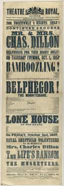 Theatre Royal playbill: Bamboozling!, 1 Oct 1857