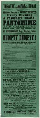 Theatre Royal playbill: Humpty Dumpty, [Jan 1858]