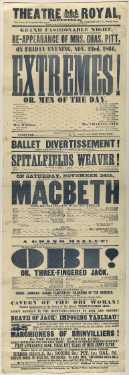 Theatre Royal playbill: Extremes, etc., 23 Nov 1866