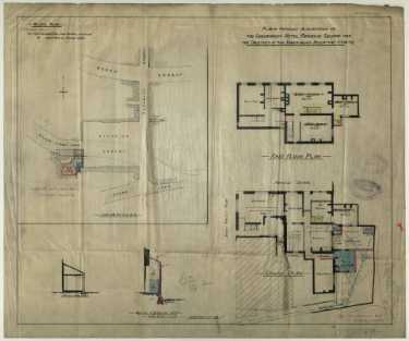 No. 17 Paradise Square, Sheffield (formerly the Shrewsbury Hotel) - site and floor plans of conversion of a house into two dwellings