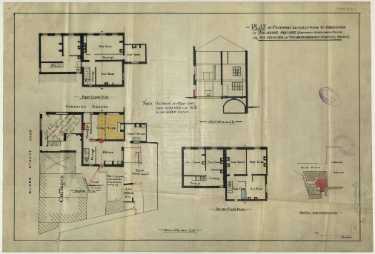 No. 17 Paradise Square, Sheffield (formerly the Shrewsbury Hotel) - block and floor plans, and section, of proposed alterations to premises