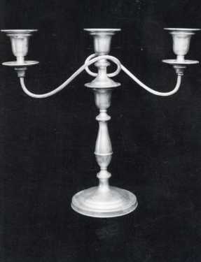 Candelabra, E. Leclere, electro plate manufacturers, No. 56 Howard Street