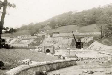 Construction of the Ewden Valley reservoirs (either More Hall or Broomhead)