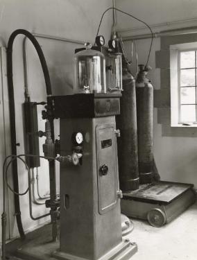 Unidentified machinery house