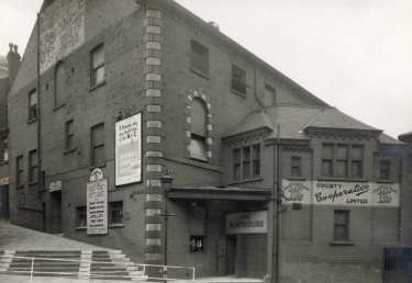 Sheffield Playhouse Theatre, Townhead Street and junction with (left) Little Hill