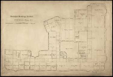 Sheffield Town Hall, first floor plan (C)