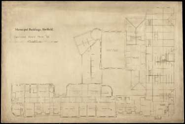 Sheffield Town Hall, second floor plan (D)