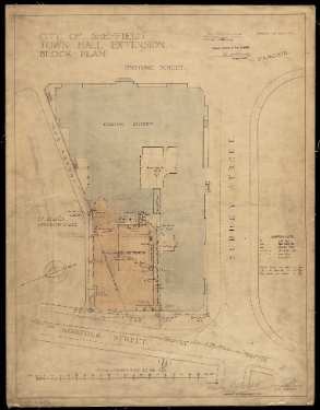 Sheffield Town Hall extension block plan
