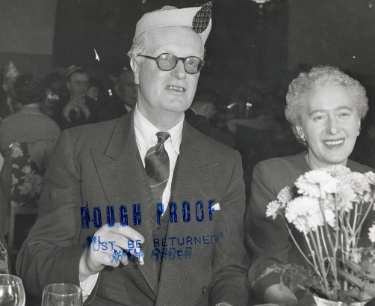 Sanderson Brothers and Newbould, steel manufacturers. Staff Christmas party at Kenwood Hall Hotel (latterly Hotel St. George and Mercure Sheffield Kenwood Hall and Spa), Kenwood Road, Nether Edge