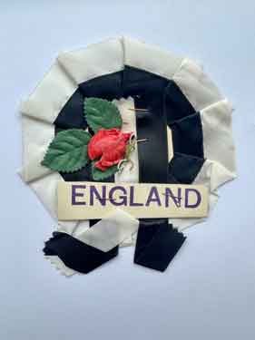 World Cup championship rosette (with rose)
