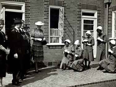Opening of Queen Victoria District Nursing Association, Princess Mary Nurses Home, junction of Southey Hill and Northlands Road by Lord Mayor, Alderman J. A. Longden and Lady Mayoress