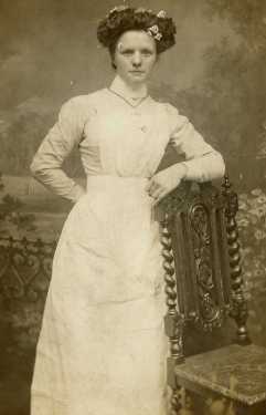 Emily Mercer, scullery maid and later a hospital cook, City General Hospital (later known as the Northern General Hospital), Fir Vale, c.1910