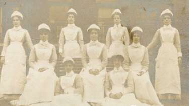 Nurses, City General Hospital (later known as the Northern General Hospital), Fir Vale, c.1900