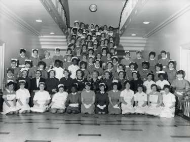 Nurses prizegiving, Clock Tower building, City General Hospital (latterly known as the Northern General Hospital, Fir Vale