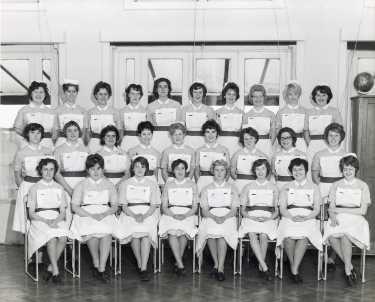 Nurses group, City General Hospital, (latterly Northern General Hospital), Fir Vale, c. 1960s