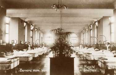 A ward at the Royal Hospital - probably Bernard Wake ward