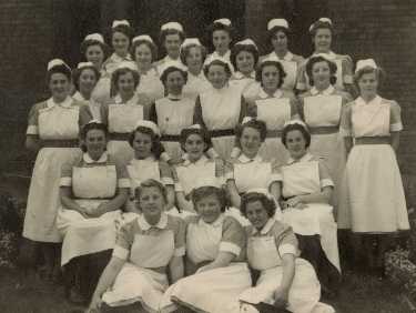Nurses, City General Hospital (later known as Northern General Hospital), Fir Vale, c.1940s